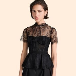 Jonathan Simkhai Kehlani Lace Bustier Top